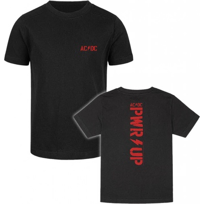 Metal kids tričko metal AC-DC PWR UP čierna
