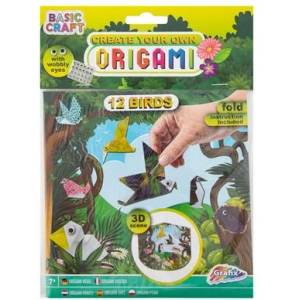 Grafix Комплект направи си сам Оригами, 12 птици (100050 Birds)