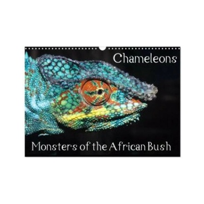 Chameleons Monsters of the African Bush Wall DIN A3 landscape, CALVENDO 12 Month Wall 2026