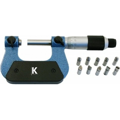 KMITEX Mikrometr třmenový na závity 25-50mm/0,01mm KM7028_32