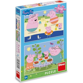 Dino - Puzzle Peppa Pig: Na dovolenke - 40 - 99 piese