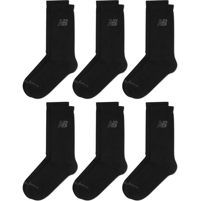 New Balance Юношески чорапи New Balance 6 Pack of Crew Socks Juniors - Black
