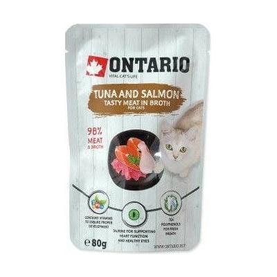 Ontario Tuna and Salmon in Broth 15 x 80 g