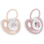 Lorelli Силиконова залъгалка с капаче Lorelli My Friend - 2 броя, 0 м+, Mellow Pink (10220710005) - baby