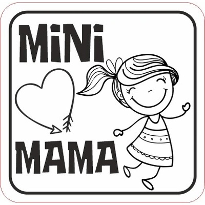 Koženkový štítok Mini mama 2 Materiál/farba: Šafrán koženka