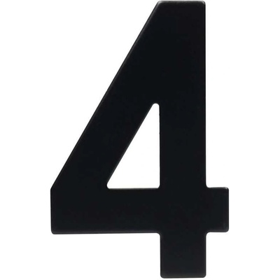 Richter Czech Číslo domovní ploché k nalepení 2D RN.95L.4.CE "4" černé matné