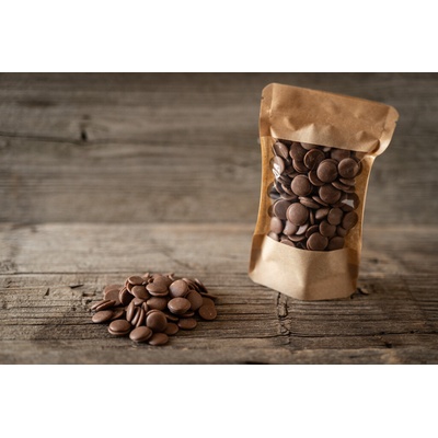 Čokoládovna Lyra CARAMEL 31% karamelové čokoládové pecky 500 g Množství: 100 g