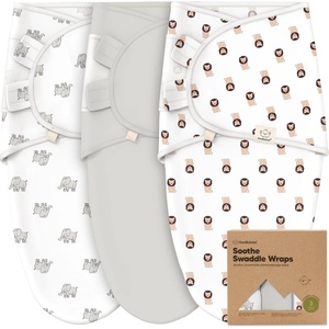 Keababies Антистрес Пелени За Повиване Organic 0-3 Месеца 3Бр Дивото Зове Keababies