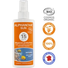 Alphanova Sun opalovací krém spray SPF15 125 ml