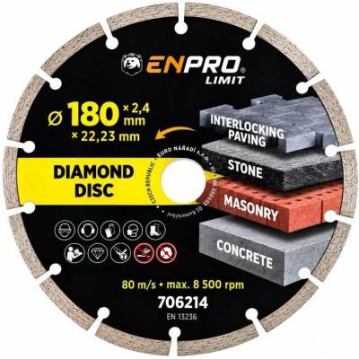 Kotouč diamantový segment Ø 180 x 22.2 mm, ENPRO Limit