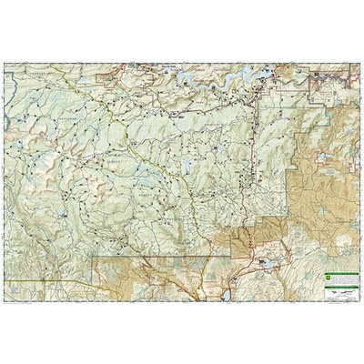 Flaming Gorge národní park Utah turistická mapa GPS komp. NGS