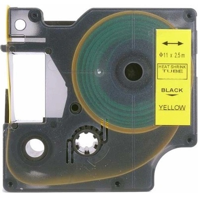 Kompatibilní páska s Dymo 18058, S0718340, 19mm x 1, 5m černý tisk / žlutý podklad