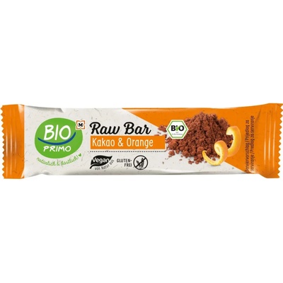 BIO PRIMO Органичен суров бар Какао и портокал - 35 г