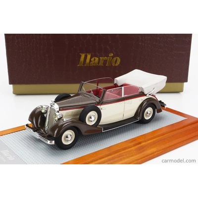 Ilario-model Horch 830 Bl Cabriolet Closed 1936 Hnědá Béžová 1:43
