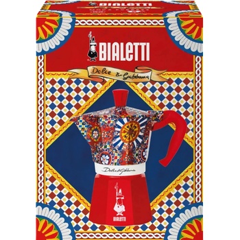 Bialetti Кафеварка Dolce-Gabbana Bialetti Moka Express за 3 чаши, 130мл. червен