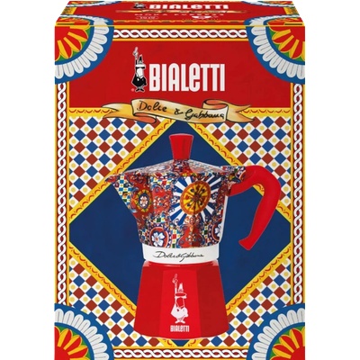 Bialetti Кафеварка Dolce-Gabbana Bialetti Moka Express за 3 чаши, 130мл. червен