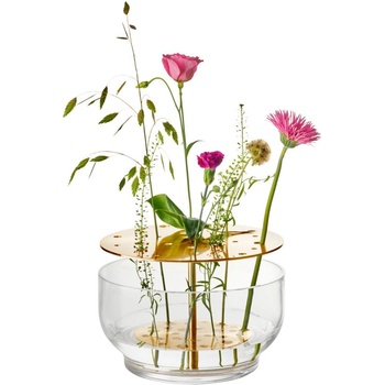 Fritz Hansen Ваза IKEBANA 24 см, златиста, стъкло, Fritz Hansen (FH840140)