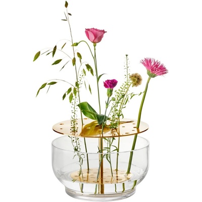 Fritz Hansen Ваза IKEBANA 24 см, златиста, стъкло, Fritz Hansen (FH840140)
