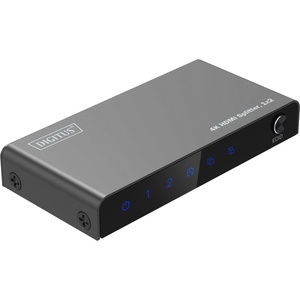 ASSMANN DS-55336, HDMI сплитер, 1x2, 4K UHD, 60Hz, HDCP 2.2, 18 Gbps, EDID, 5W, 36 Bit, HDR, черен (DS-55336)