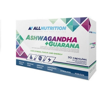 All Nutrition Ashwagandha + Guarana 30 kapsúl