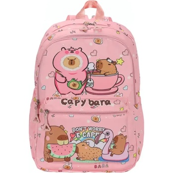 Capybara Раница Capybara детска, с две отделения, розова