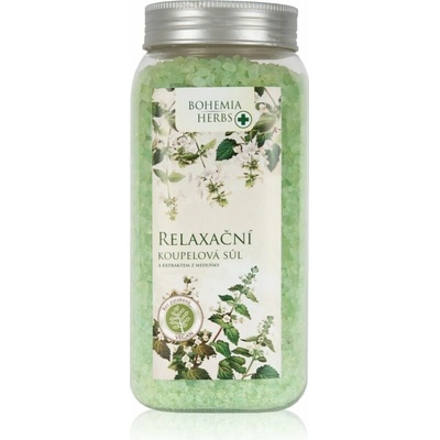 Bohemia Gifts Bohemia Herbs Lemon Balm soľ do kúpeľa 900 g