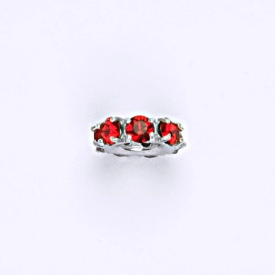 Čištín Korálek 36939773 Stříbrný se swarovski light siam krystal P 1371