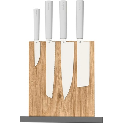 Butterfork Sada nožů AR-RPM9 + stojan na nože z dubu světle šedá