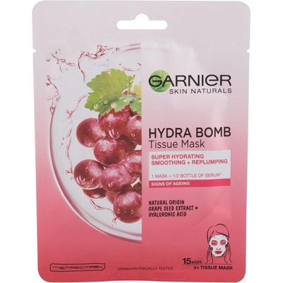 Skin Naturals Hydra Bomb Natural Origin Grape Seed Extract от Garnier за Жени Маска за лице 1бр