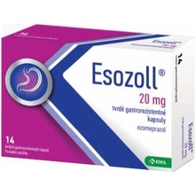 Esozoll 20 mg tvrdé gastrorezistentné kapsuly cps.end. 14 x 20 mg