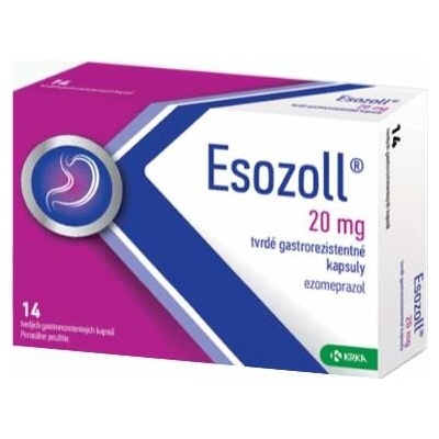 Esozoll 20 mg tvrdé gastrorezistentné kapsuly cps.end. 14 x 20 mg