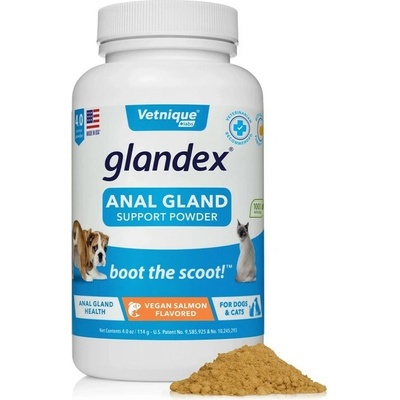 Vetnique Labs Glandex prášok s lososovou príchuťou pre psov a mačky 150 g