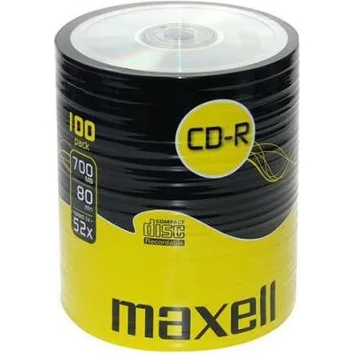Maxell CD-R80 MAXELL, 700MB, 52x, 100 бр (V-ML-DC-CDR80-100SHR)