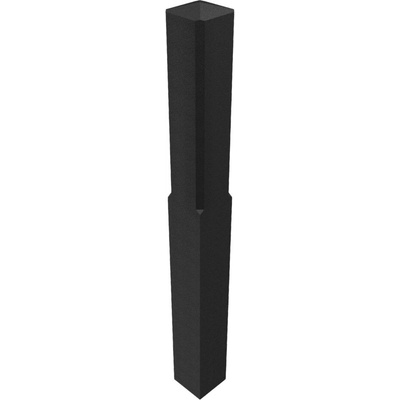 Vymedzovací stĺpik, 4-hranný, z recyklovaného materiálu, 140 x 140 mm, celková dĺžka 1400 mm