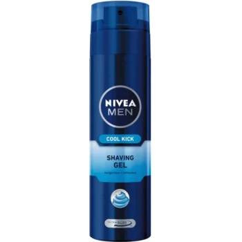 Nivea Men Cool Kick Shaving Gel - Освежаващ гел за бръснене от серията "Cool Kick" 200мл