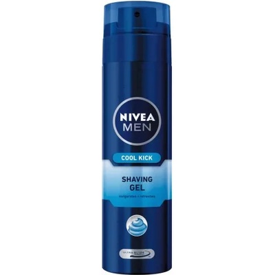 Nivea Men Cool Kick Shaving Gel - Освежаващ гел за бръснене от серията "Cool Kick" 200мл