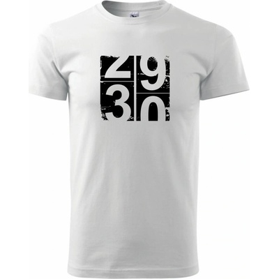 Tachometer 30 pánske tričko biele