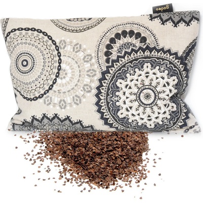 GADEO MANDALA šedá Výplň: pohankové slupky s levandulí, 18x28 cm – Sleviste.cz