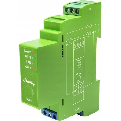 Shelly Pro Dimmer 1PM - stmívací modul (LAN, WiFi, Bluetooth)