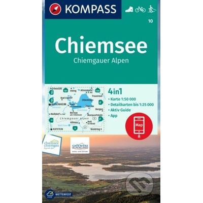 Chiemsee, Chiemgauer Alpen (Kompass - 10) - turistická mapa