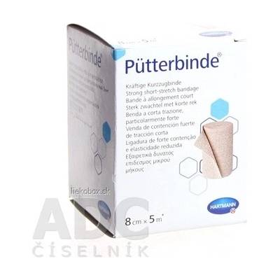 Pütter-Verband - ovínadlo elastické krátkoťažné 10 cm x 5 m 1 ks
