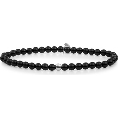 Sparkling Jewels korálkový náramek s onyxem SB-GEM07-ADD-4MM