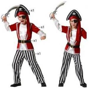 BigBuy Carnival Маскировъчен костюм за деца Многоцветен Пирати Размер 10-12 години