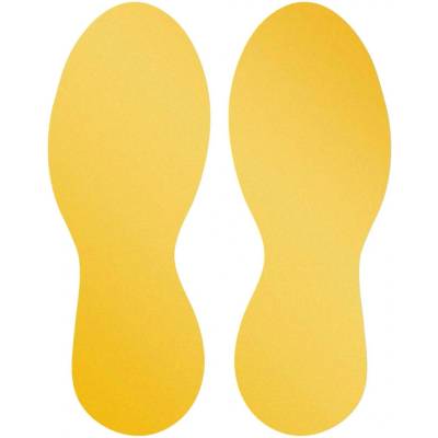 DURABLE Podlahové značení "STOPA" - 240 × 90 mm - 5 párů odnímatelné – kód 104704