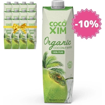 COCOXIM BIO Kokosová voda ORGANIC 12 x 1000 ml