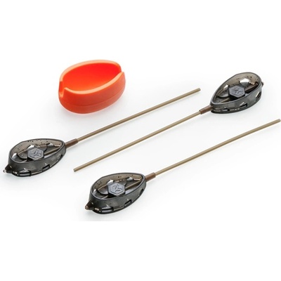 Set Krmítek Mivardi Method Feeder QMR Flat Long Vel. L (30gr + 40gr + 50gr + Formička)