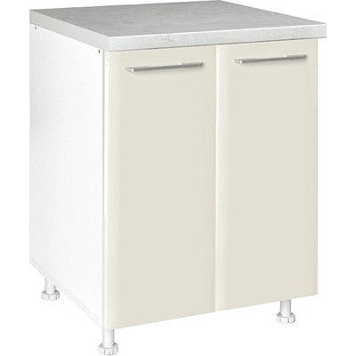 Matis Кухненски шкаф долен с две врати in mdf d60 бежов гланц