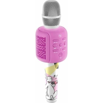Dětský mikrofon GoGEN Bob a Bobek KARAOKE růžový
