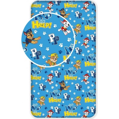 Jerry Fabrics Prostěradlo Paw Patrol Help PP137 Bavlna 90x200