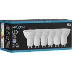 Mexen Nova 6x LED крушка GU10, 7W, Студена - 6500K, 735 lm - L107-GU10-0765-01x06 (L107-GU10-0765-01x06)